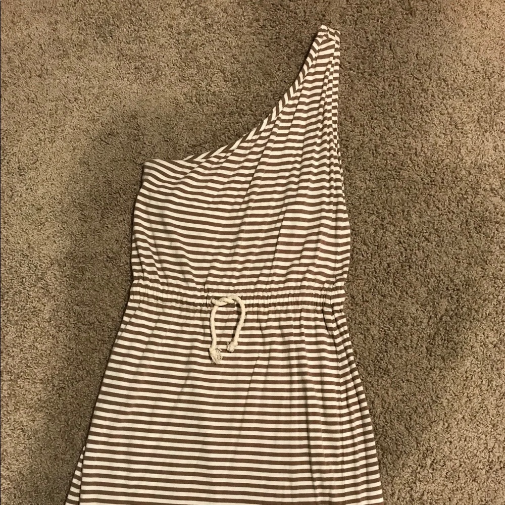 One Shoulder Cotton Dress Or Cover Up